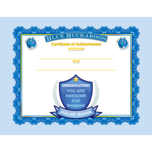 Certificate of Achievement (Set of 10)