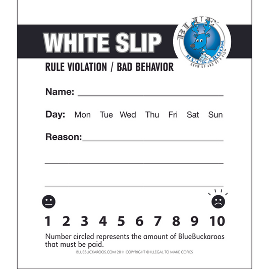 White Slips (50 Sheet Carbon-Copy Tear-Pad)